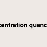 concentration quenching是什么意思