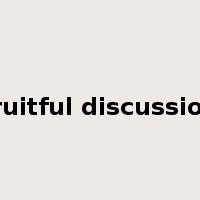 fruitful discussion是什么意思