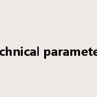 technical parameters是什么意思