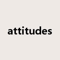 attitudes是什么意思