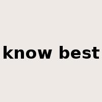 know best是什么意思