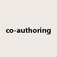 co-authoring是什么意思