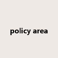 policy area是什么意思