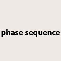 phase sequence是什么意思