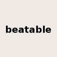 beatable是什么意思