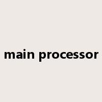 main processor是什么意思