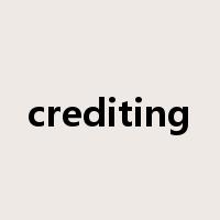 crediting是什么意思