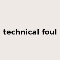 technical foul是什么意思