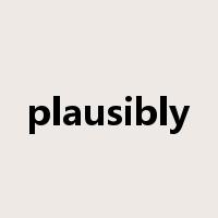 plausibly是什么意思