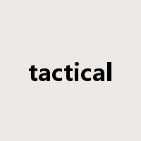 tactical是什么意思