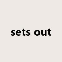 sets out是什么意思