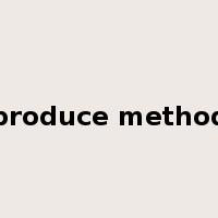 produce method是什么意思