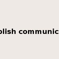 establish communication是什么意思