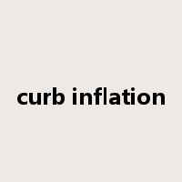 curb inflation是什么意思