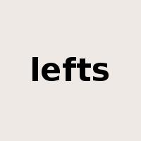 lefts是什么意思