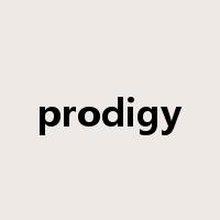 prodigy是什么意思