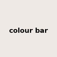 colour bar是什么意思