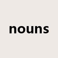 nouns是什么意思