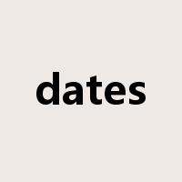 dates是什么意思