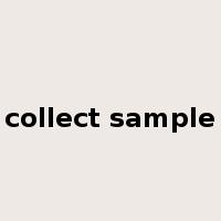 collect sample是什么意思
