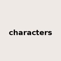 characters是什么意思