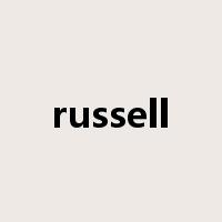 russell是什么意思