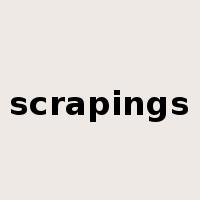 scrapings是什么意思
