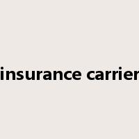 insurance carrier是什么意思