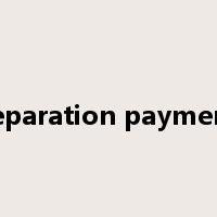 separation payment是什么意思
