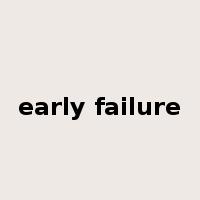 early failure是什么意思