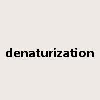denaturization是什么意思