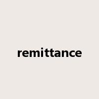 remittance是什么意思