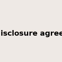 non-disclosure agreement是什么意思