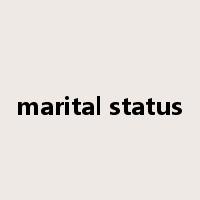 marital status是什么意思
