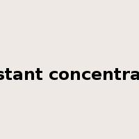 constant concentration是什么意思