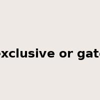 exclusive or gate是什么意思