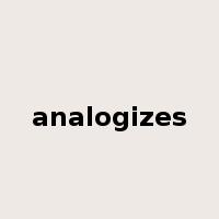 analogizes是什么意思