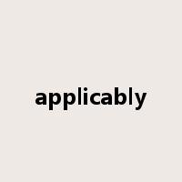 applicably是什么意思
