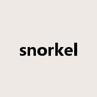 snorkel是什么意思
