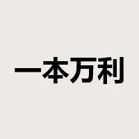 一本万利是什么意思