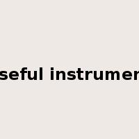 useful instrument是什么意思