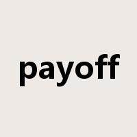payoff是什么意思