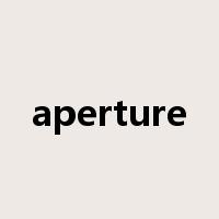 aperture是什么意思