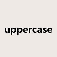 uppercase是什么意思