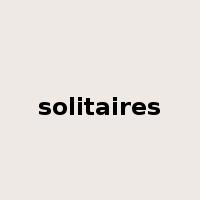 solitaires是什么意思