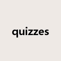 quizzes是什么意思