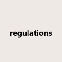 regulations是什么意思