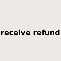 receive refund是什么意思