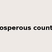 prosperous country是什么意思