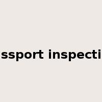 passport inspection是什么意思